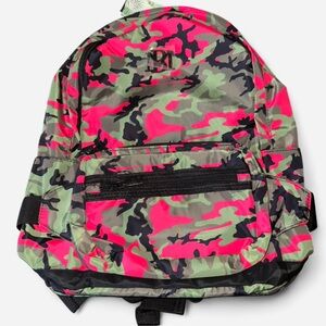 Badgley Mischka Camouflage Backpack with Detachable Fannie Pack